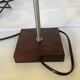 Bellino Italy square wood and metal lamp