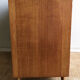 Compass foot chest of drawers in light oak from the 1960s