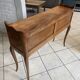 Console with a niche in cherry wood in Louis XV style.