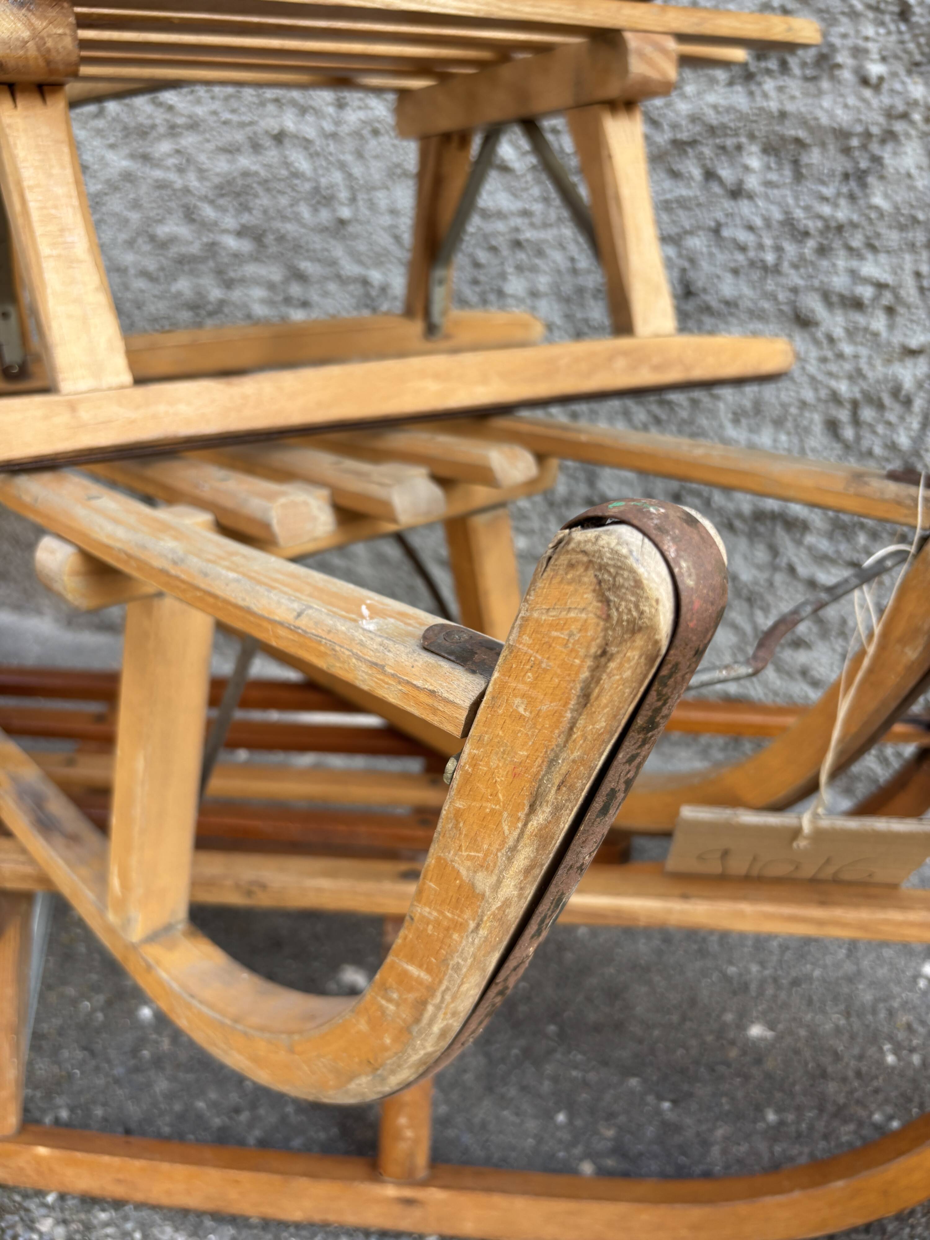 Lot de 6 traîneaux luges déco