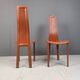 Vintage Leather Dining Chairs by Arper Italy, 1980s - Set of 6