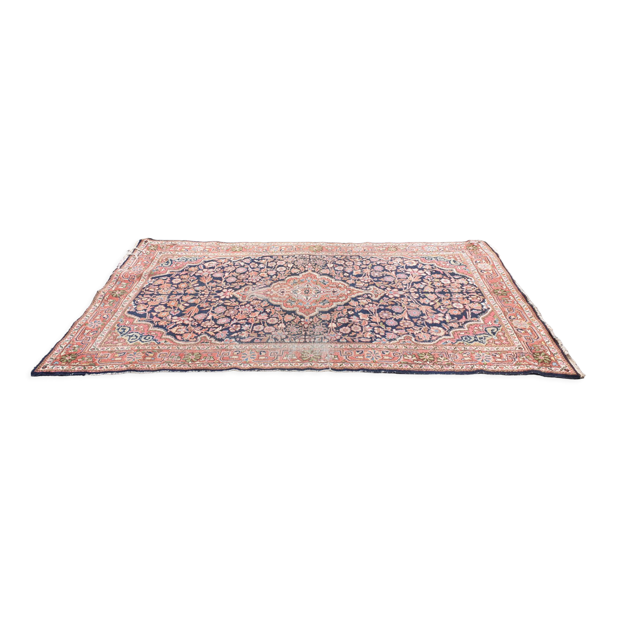 Hand-knotted Kashan rug