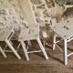Small antique wooden stools