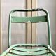 Tolix green metal garden chair no. 2