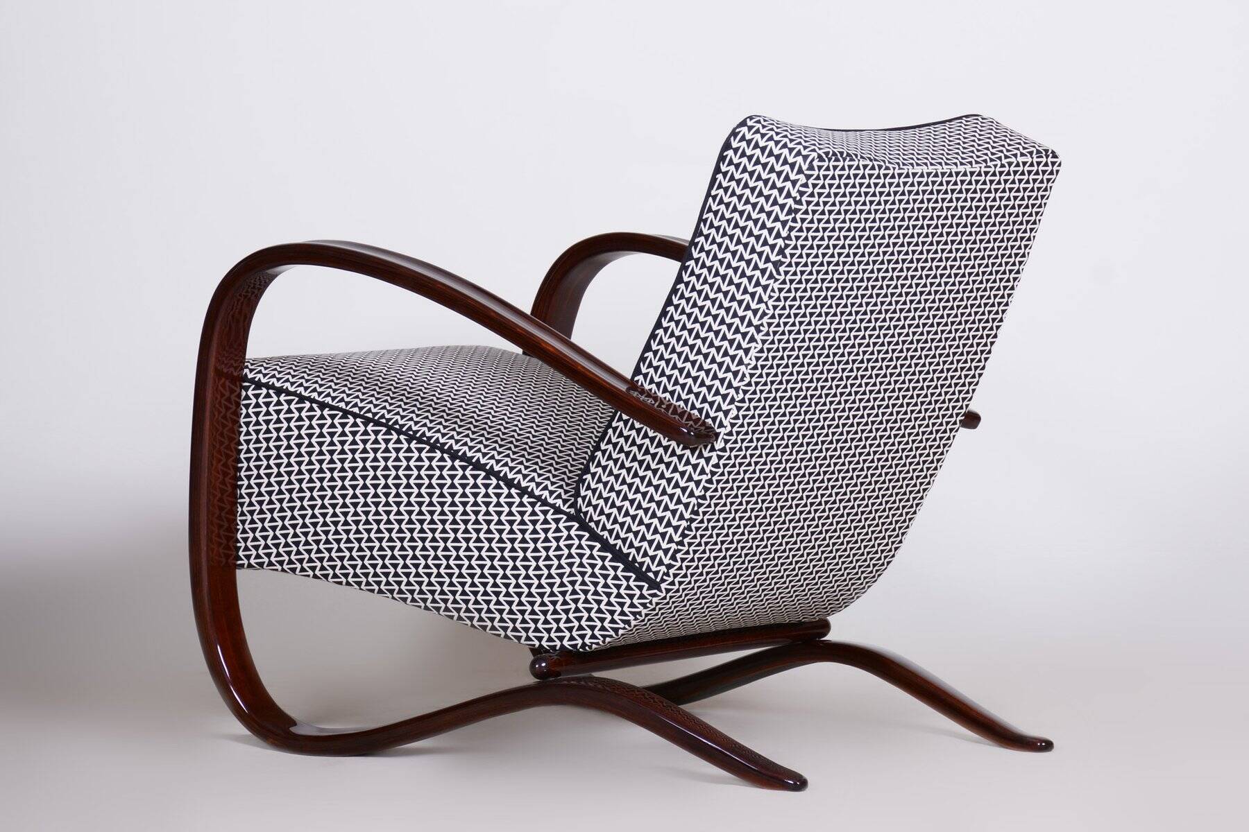 Art Deco Lounge Chairs by J. Halabala for Up Závody, 1930s, Set of 2