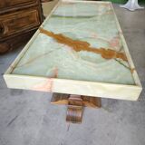 Table basse 1940 noyer et onyx