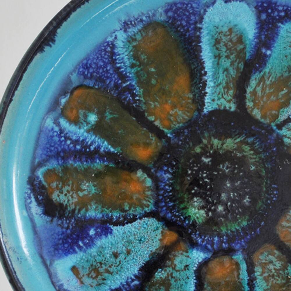 Danish ceramic candlestick from Jette Hellerøe, 1970s