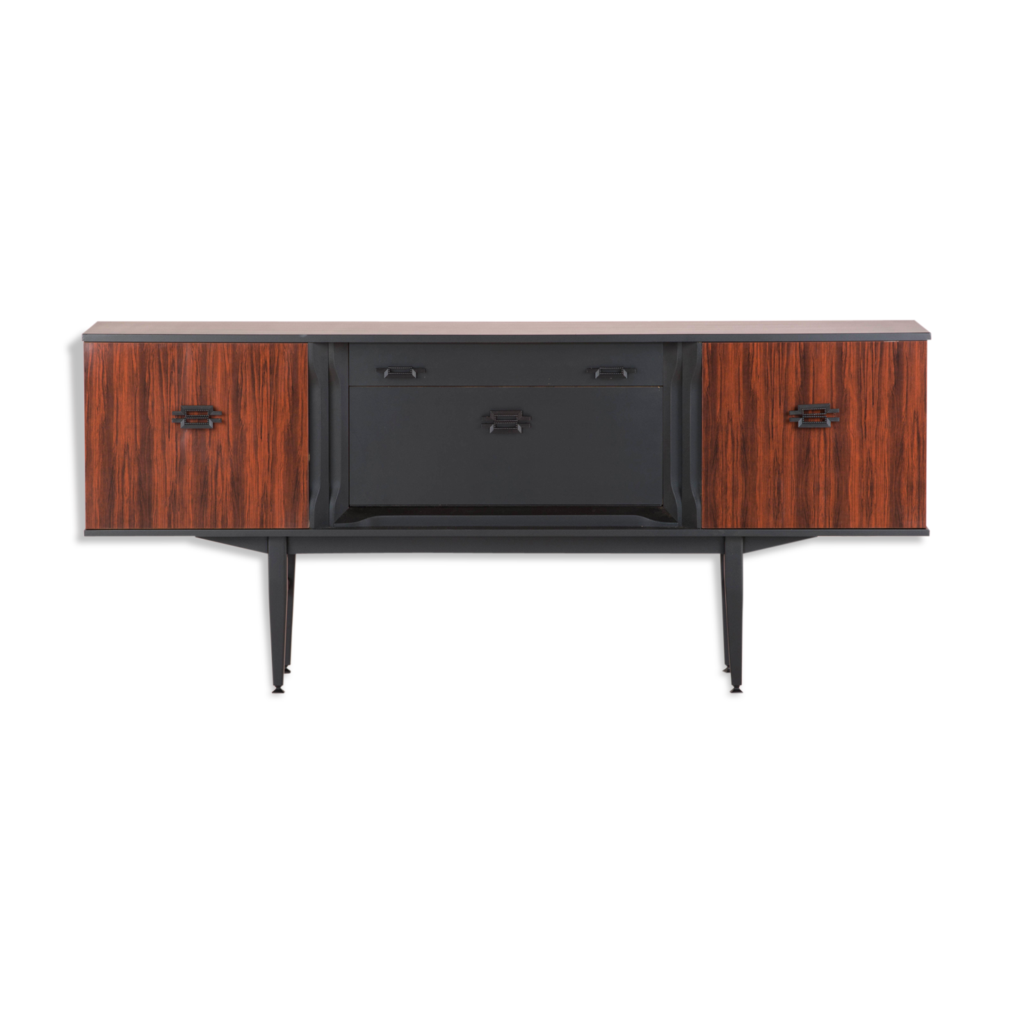Vintage black  and rosewood sideboard