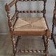 Pair of corner chairs with fireside