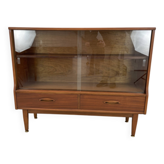 Vintage Jentique small wall unit/display cabinet from the 1960s made of teak