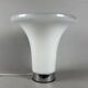 Vistosi large table lamp Murano opal glass Space Age design 1970s
