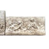Two bas reliefs with allegorical scenes
