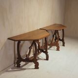 Pair of Italian consoles from the 18th century.