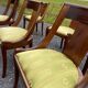 6 chaises gondole en acajou