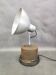 1940 industrial table lamp in aluminium and metal, Czechoslovakia