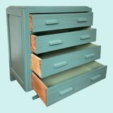 Revamped vintage oak chest of drawers
