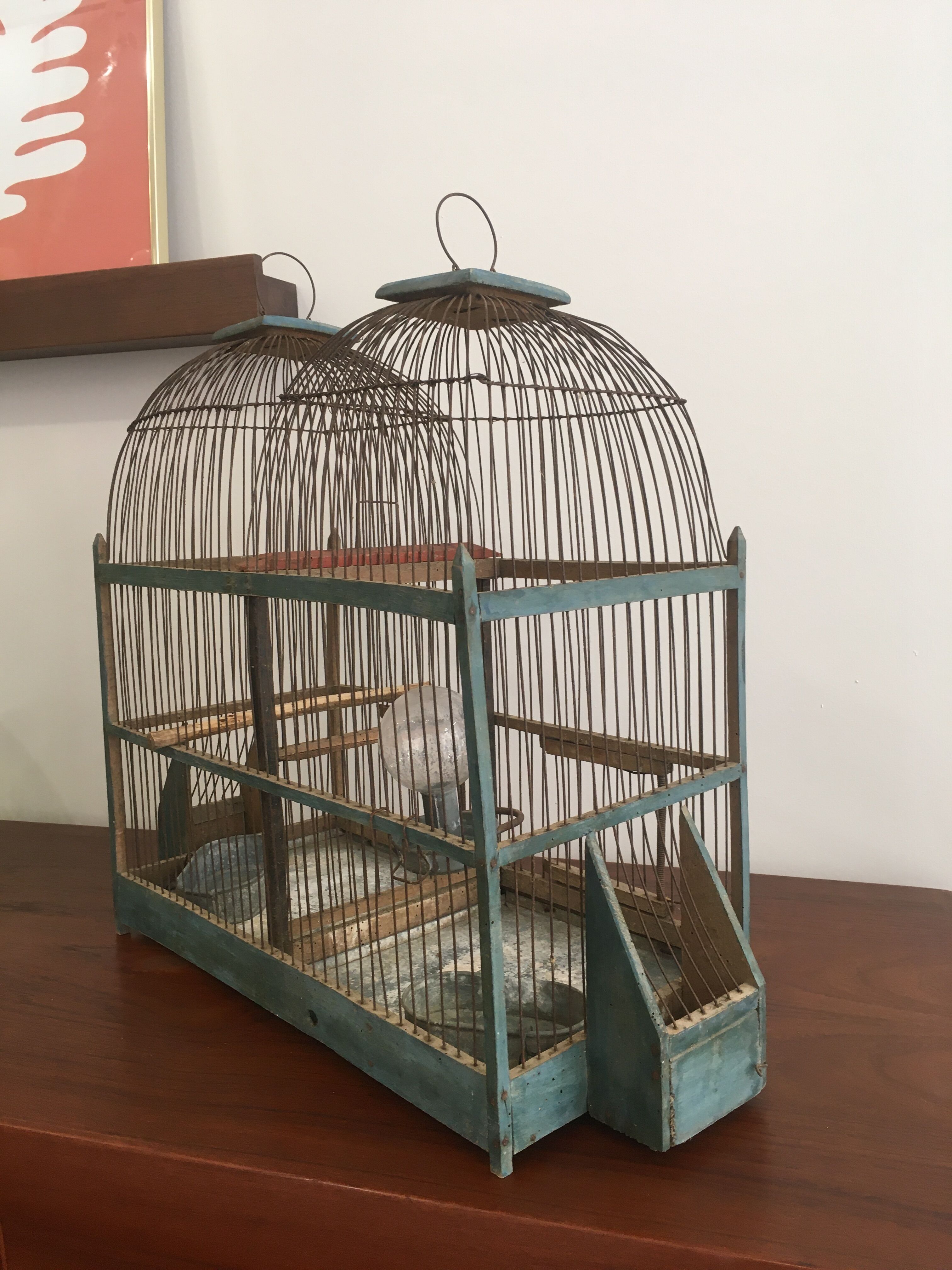 Double bird cage