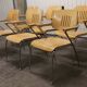 Lot of 6 "Golf" model chairs designed by Francesco Zaccone for the Brunner brand