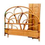 Vintage rattan bed