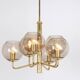 Petite suspension de designer style Sciolari, années 1960