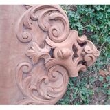 Wooden cabinet fronton