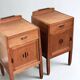 Pair of Amsterdamse School nightstands by J.J. Zijfers