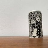 Danish Flora vase from the mid-century by Bjørn Wiinblad for Nymölle Denmark, 1960s.