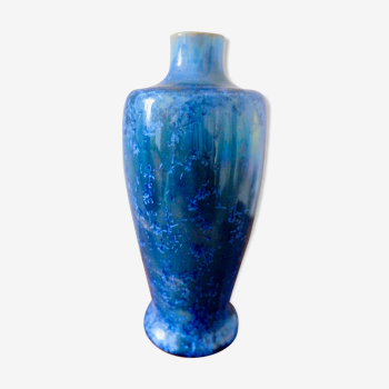 Vase bleu Alfred Renoleau
