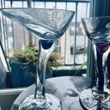 In vino veritas  coupes en verre sou!fflé de fabrice langlade