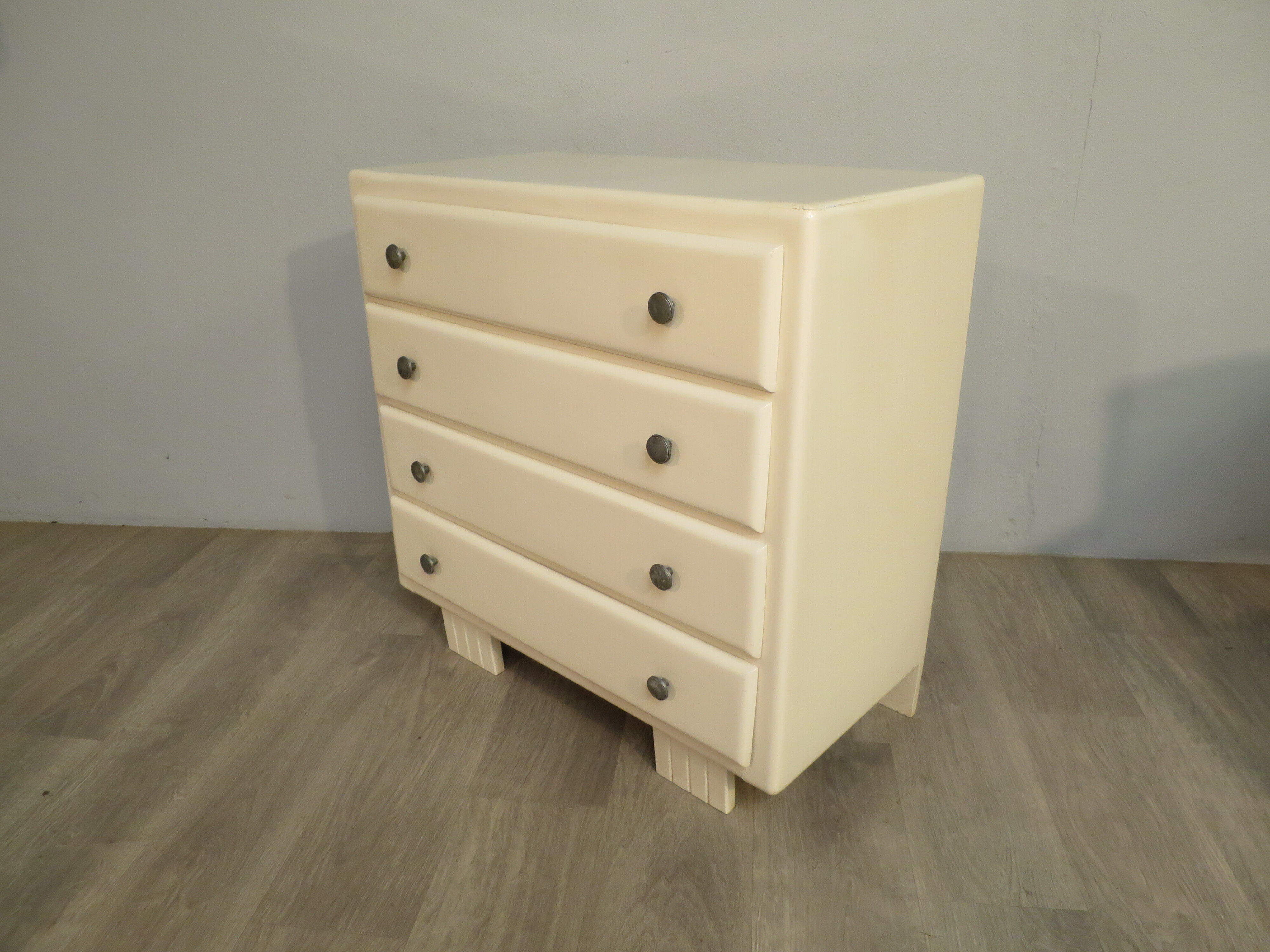Commode art déco blanche