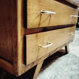 Commode 4 tiroirs vintage 1950s
