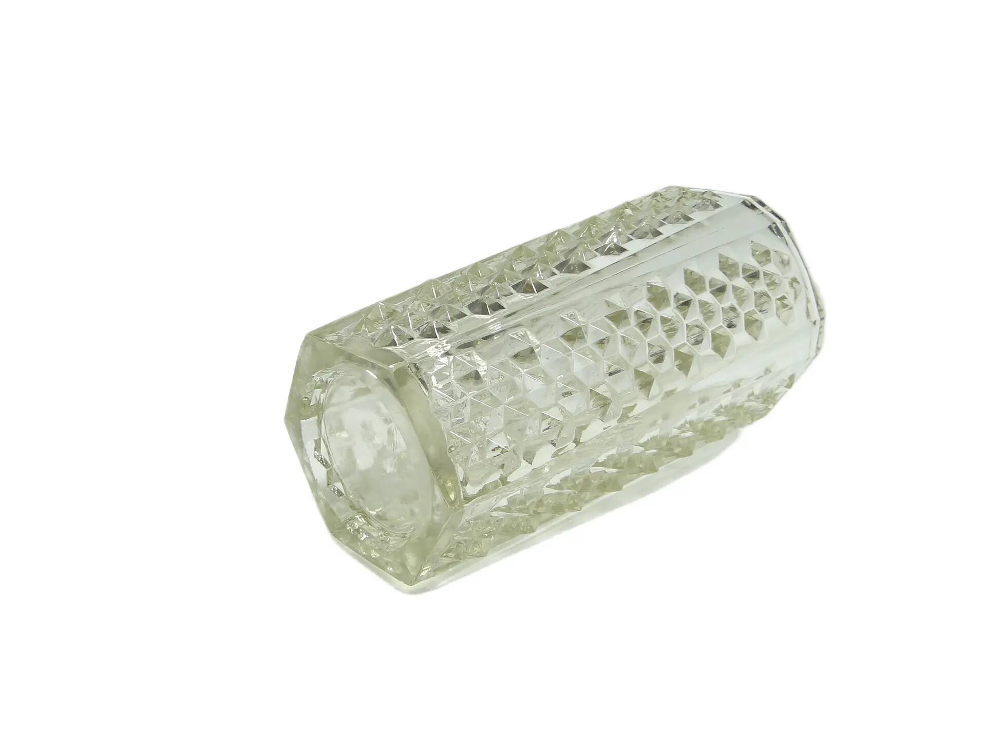 Ćwieki vase, transparent glass, Ząbkowice, Poland, 1970s.