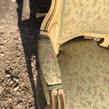 Paire de fauteuils cabriolets Louis XV