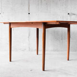 Scandinavian dining table extendable teak - 1960