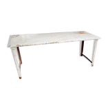 Industrial metal workshop table