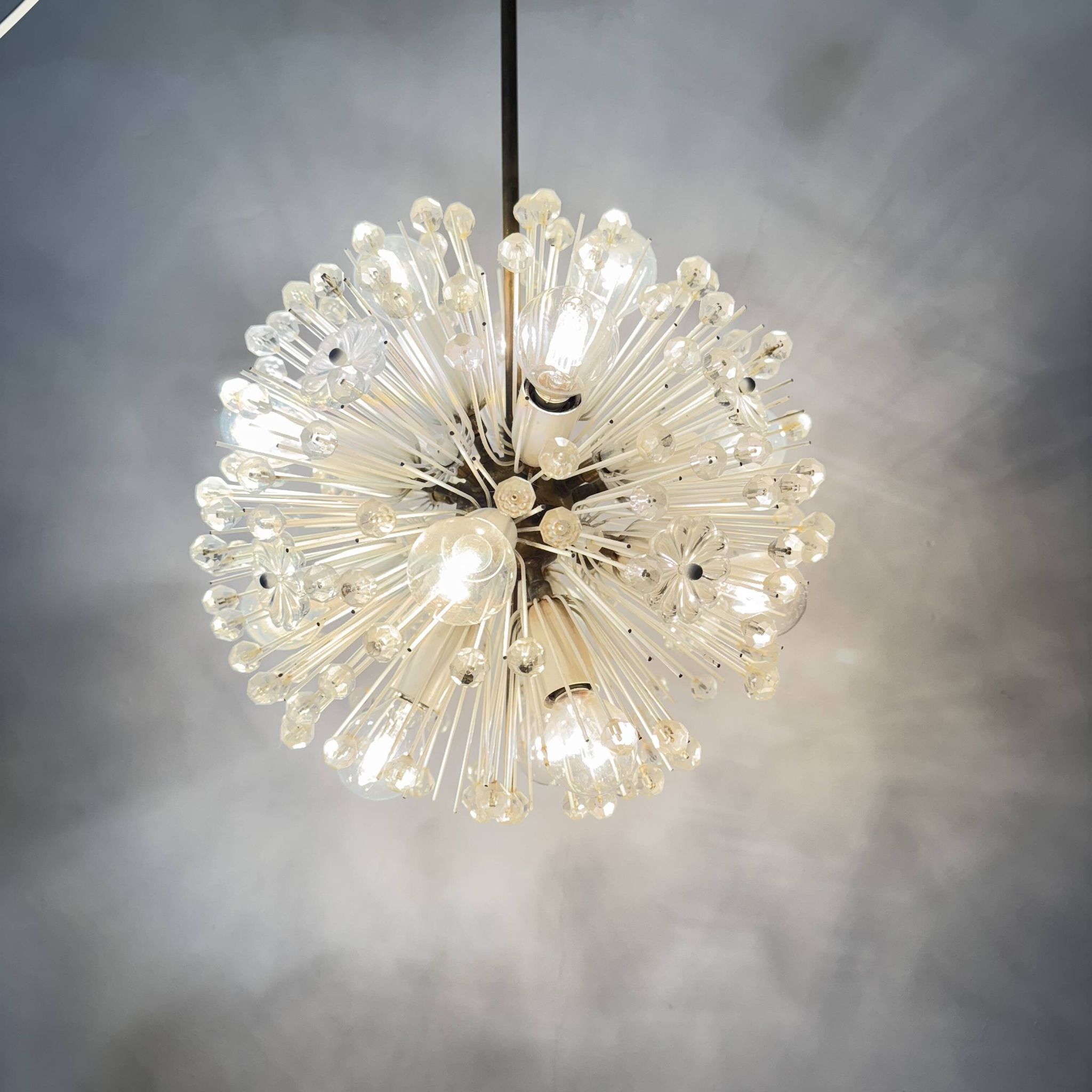 Snowball hanging Lamp by Emil Stejnar for Rupert Nikoll, 1950s