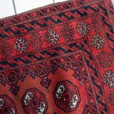 Handmade antique Afghan Baluch rug 118cm x 149cm, 1920s