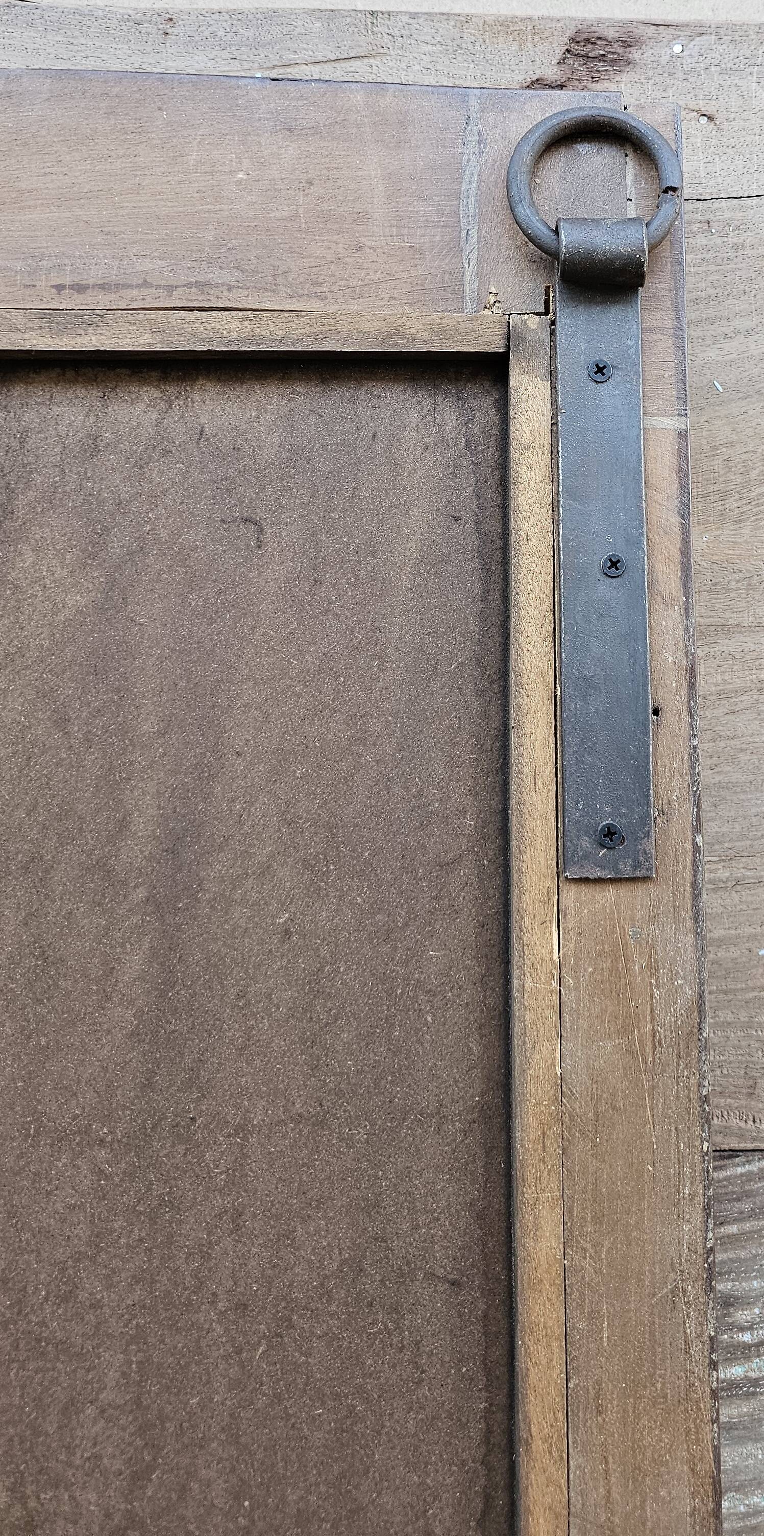 Burmese teak mirror