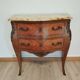 Louis XV style chest of drawers with marquetry sauteuse