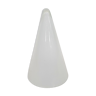 Milk glass pyramid table lamp "Teepee" by SCE France