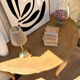 Golden oak console
