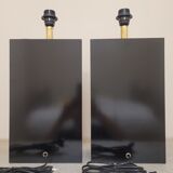 Paire de lampes à poser "le dauphin", modèle singapour