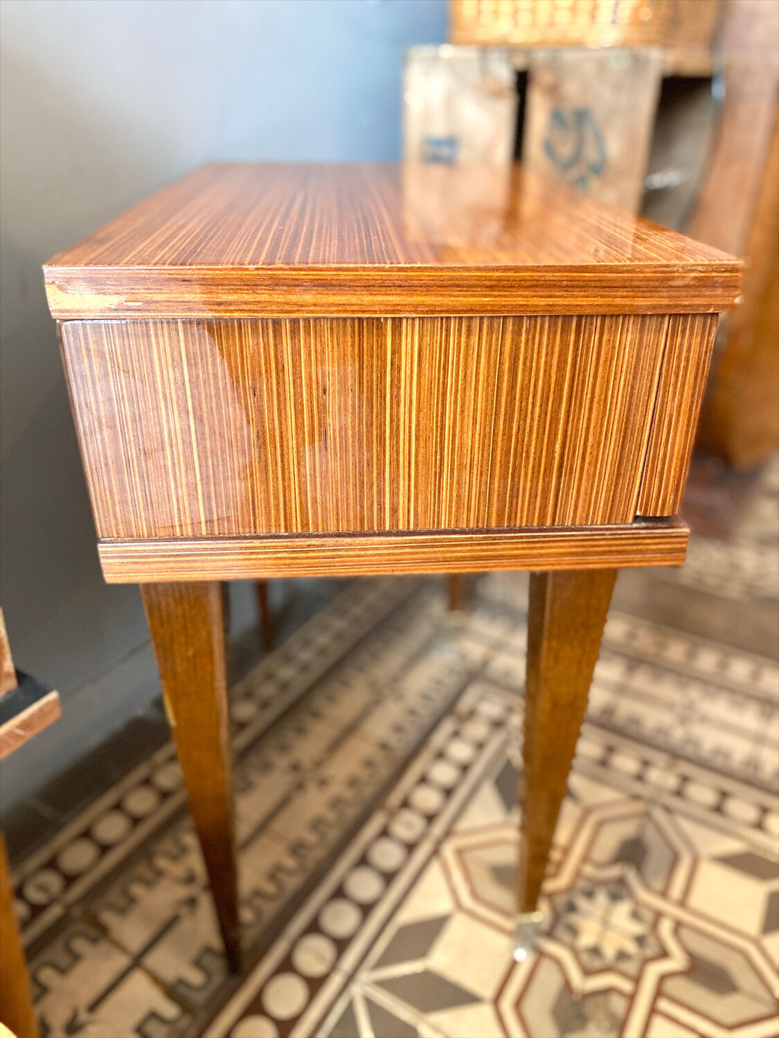 Small vintage bedside table from the 1960s.