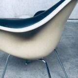 Mid-Century Black Leather Dax Armchair by Charles & Ray Eames for Herman Miller, 1960s