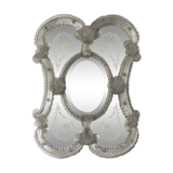 Venetian Murano glass mirror, Italy, 50s
