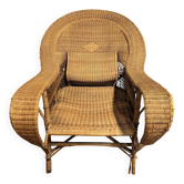 Rattan armchair