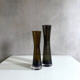 Mid-century glass vases, crystal glass, 60's vase, vintage interior