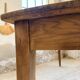 Pine and oak + walnut farmhouse table 1950