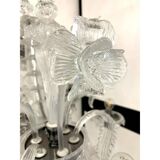 Murano-Style Chandelier in Clear Glass