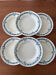 Set of 6 semi-deep plates in ironstone Longchamp model Denise.